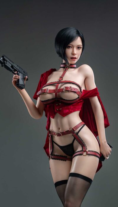 Seks lalka Ada Wong w czerwonej bieliźnie