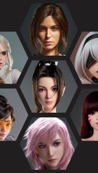 Głowa seks lalki Game Lady Dolls